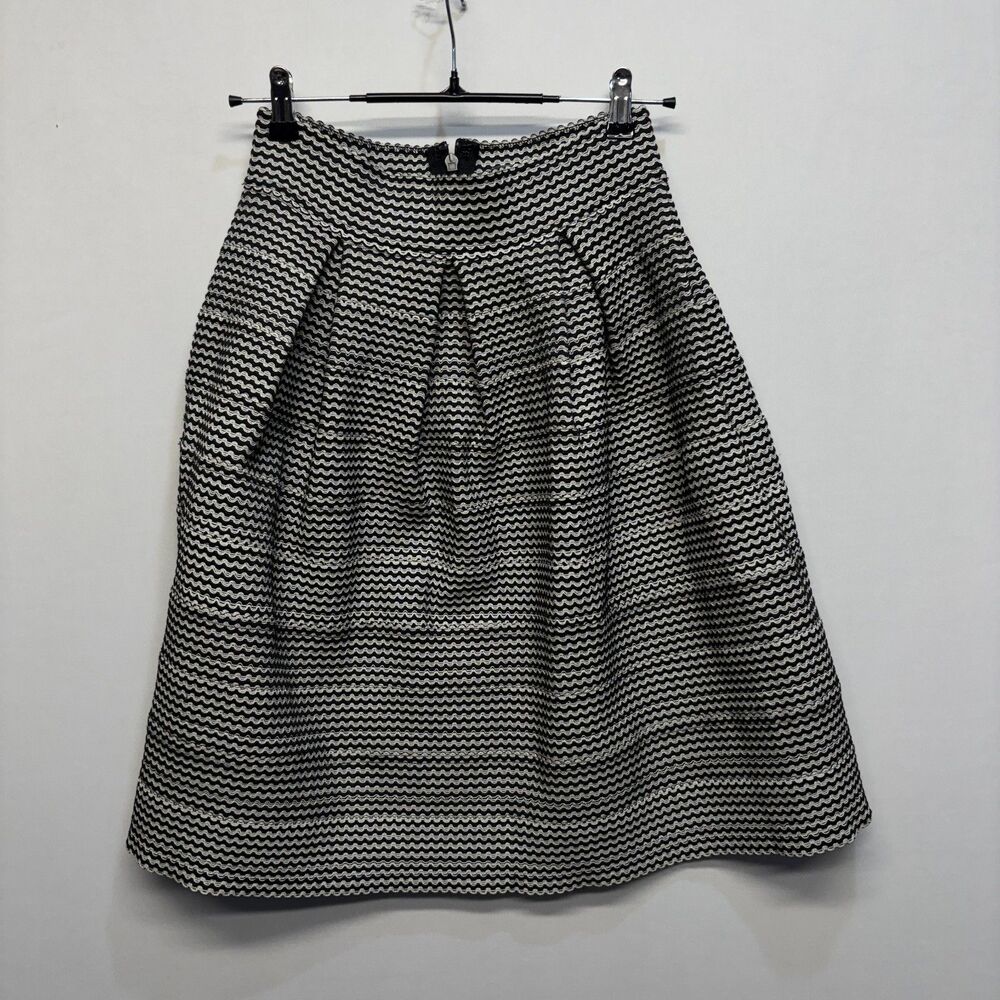 Gracia Women Pleated A-line Skirt Size Medium Polyester Blend C118 -21